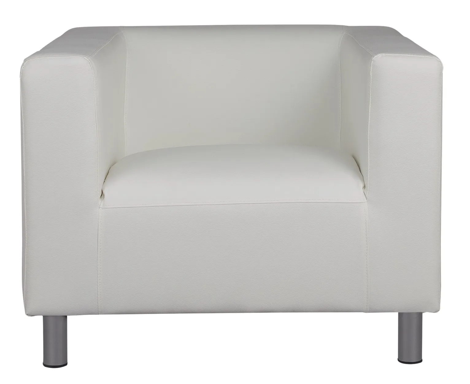 Argos Home Moda Faux Leather Armchair - White