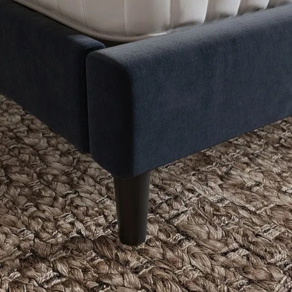 Skylar Velvet Pillow Back Bed Frame 3