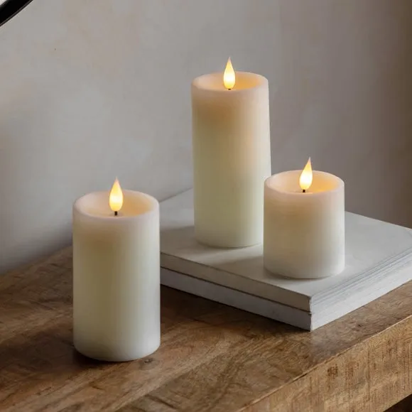 Cedar & Sage Set of 3 LED Candles 1