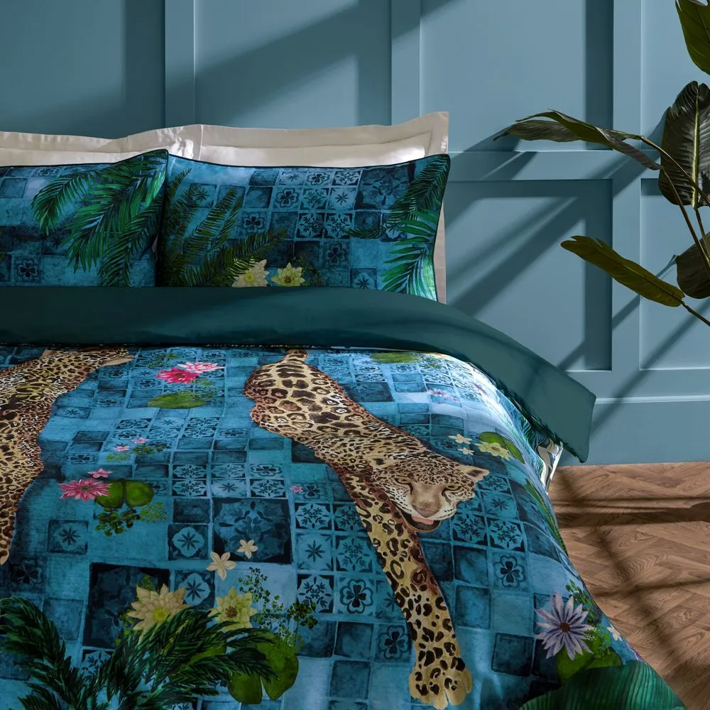 Paoletti Majorelle Exotic Duvet Cover Set in Blue 2
