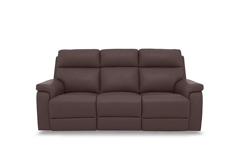 Raven Leather 3 Seater Sofa
