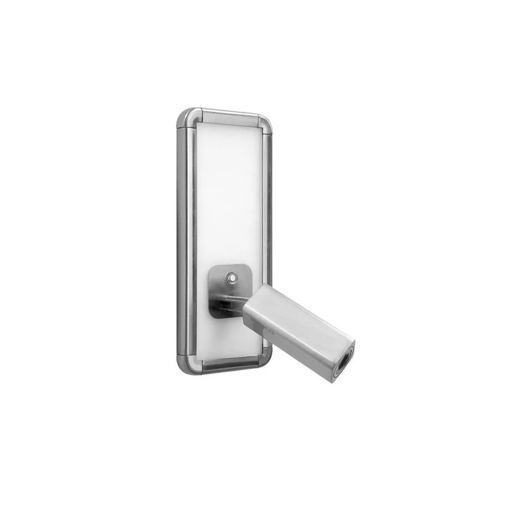 Netlighting Ibiza Wall Lamp Head Backlit Light 10W LED Nickel 4000K 700lm in Grey
