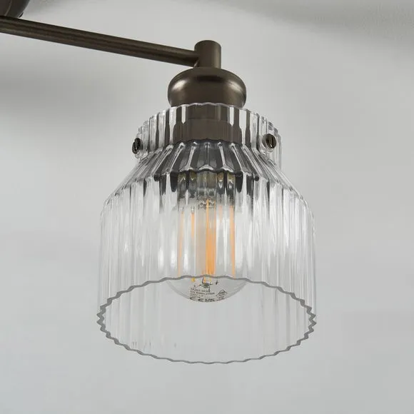 Tobias Art Deco 3 Light Semi Flush Ceiling Light 3