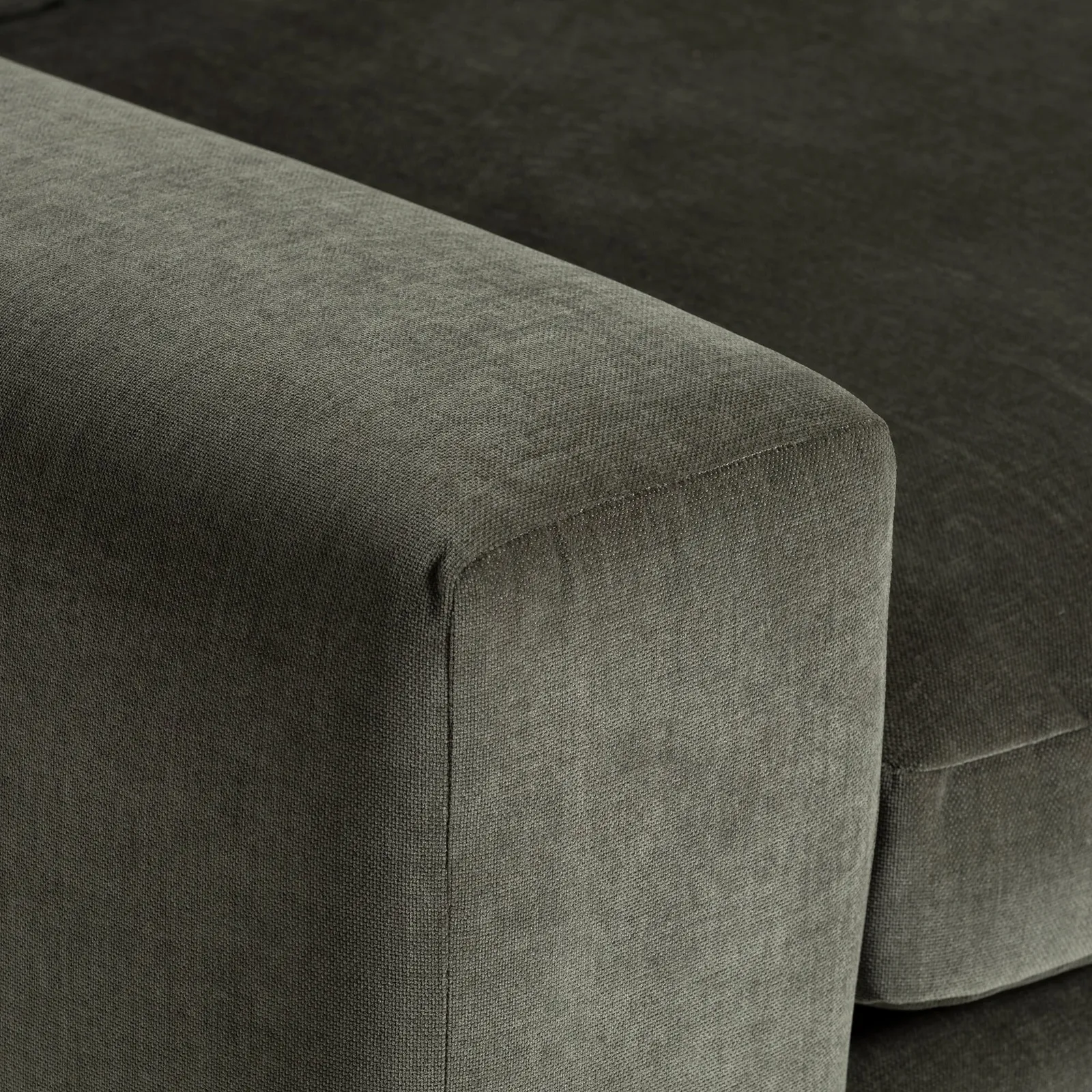 Providence Rhf Modular Corner Modular Sofa, Green Fabric | Barker & Stonehouse 3
