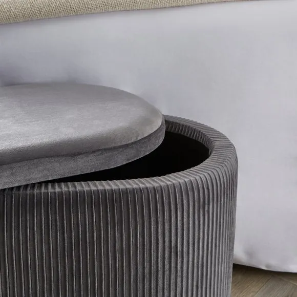 Florence Velvet Ottoman 3