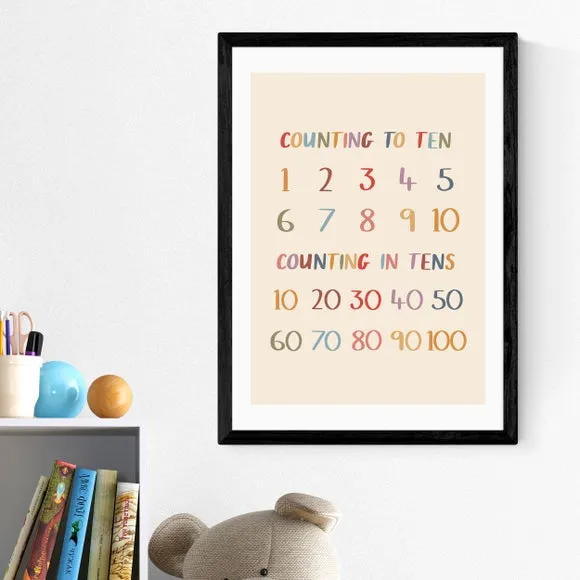 East End Prints Colourful Counting to Ten Print 1