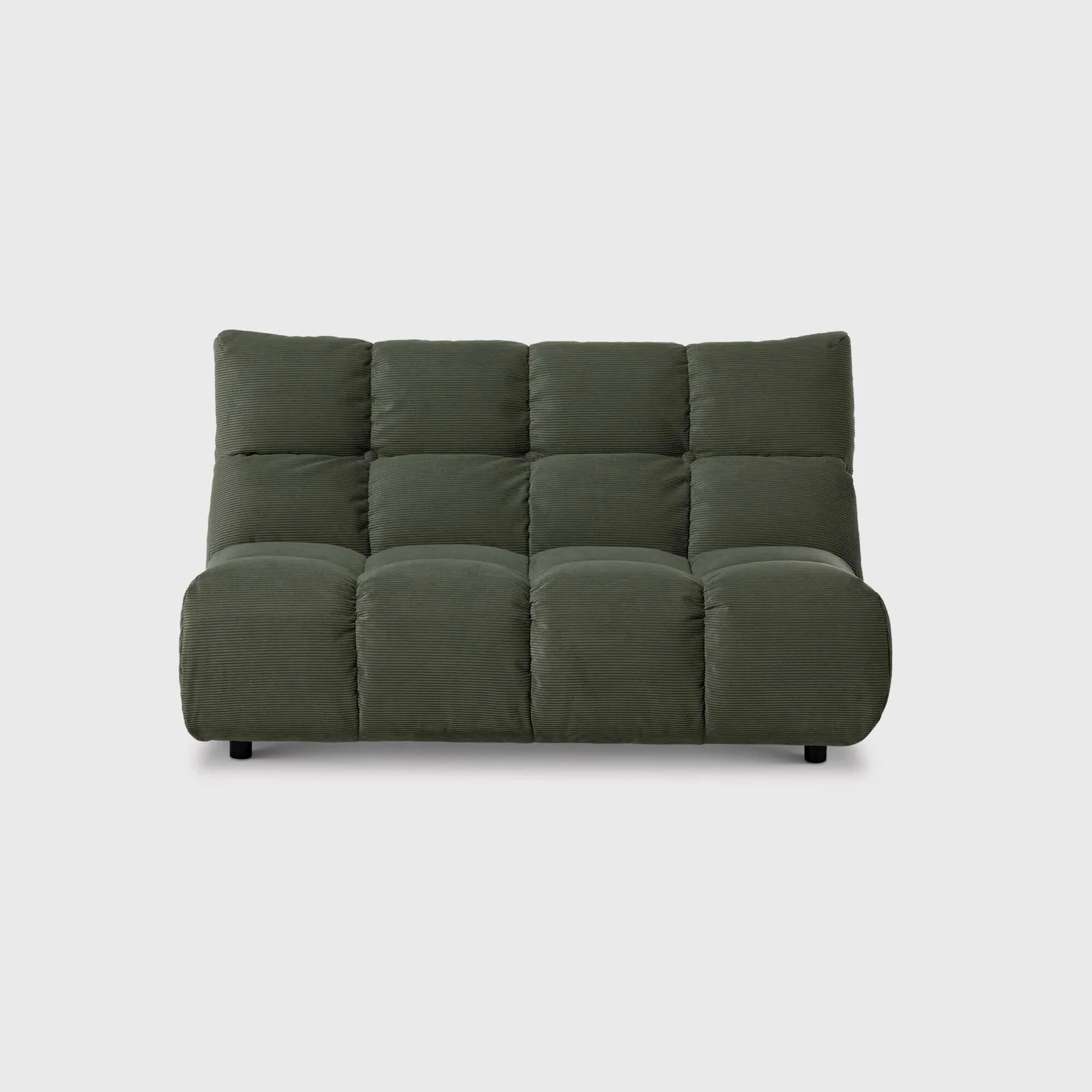 Bryce 2 Seater Without Armrests, Green Fabric | Barker & Stonehouse