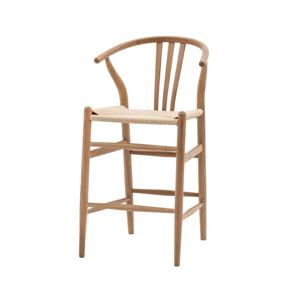 Walsall Set of 2 Bar Stools, Elm 2