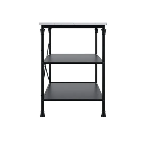 LPD Fairmont Marble Effect Kitchen Island 4
