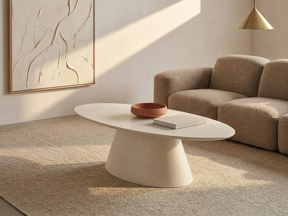 Vente-unique MDF Coffee Table - Beige - ANTELADA 3