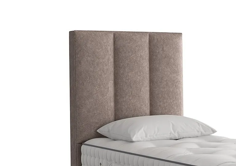Ceto Floor Standing Headboard - Single - Marble Chocolate