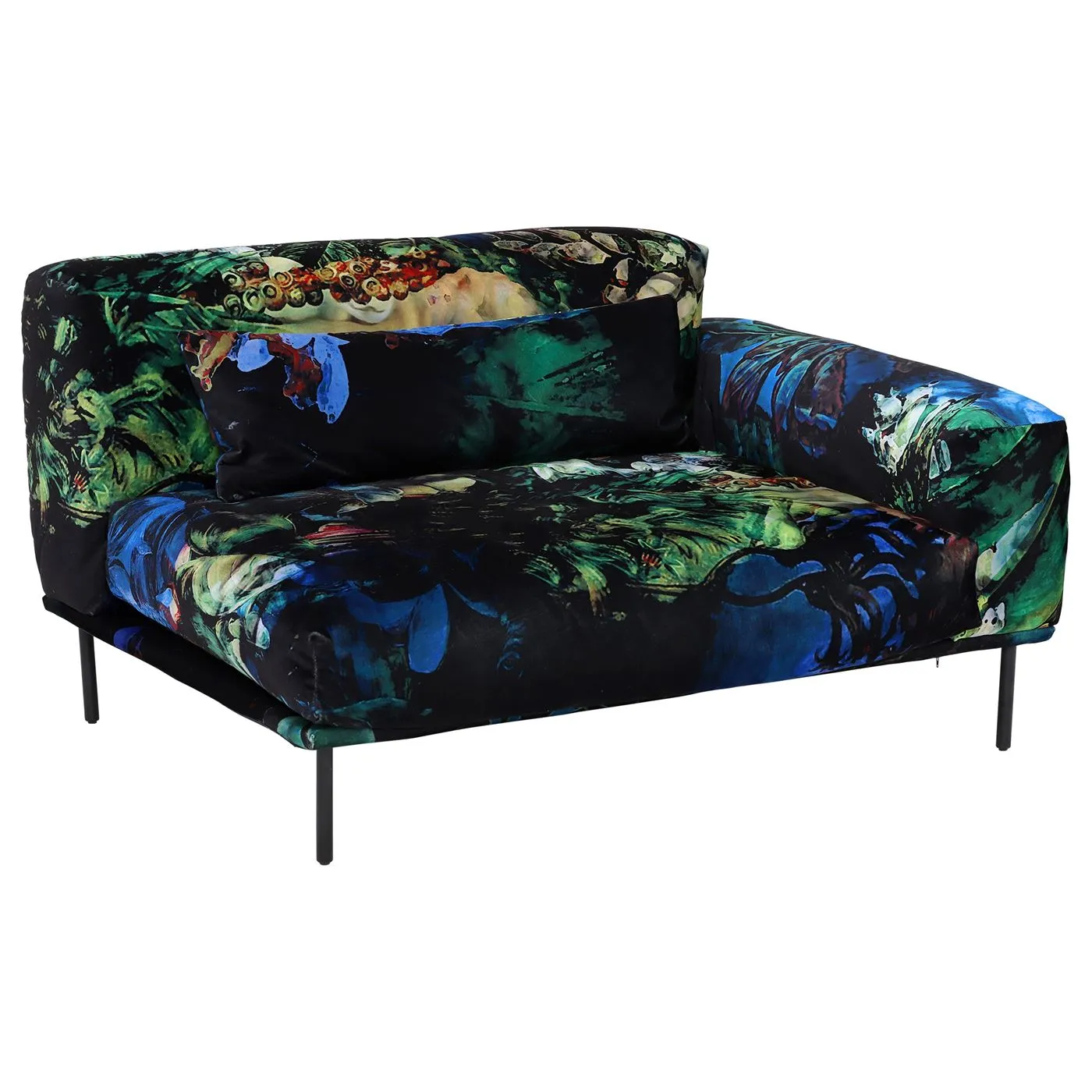 Timothy Oulton Sectional Studio Right Handed End Corner, Acid Jungle