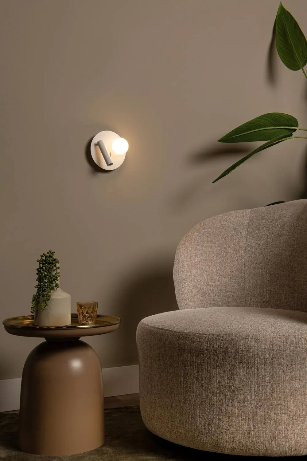 Netlighting Lucide MATIZ Bedside lamp LED 1x3 7W 3000K USB charging point White 5