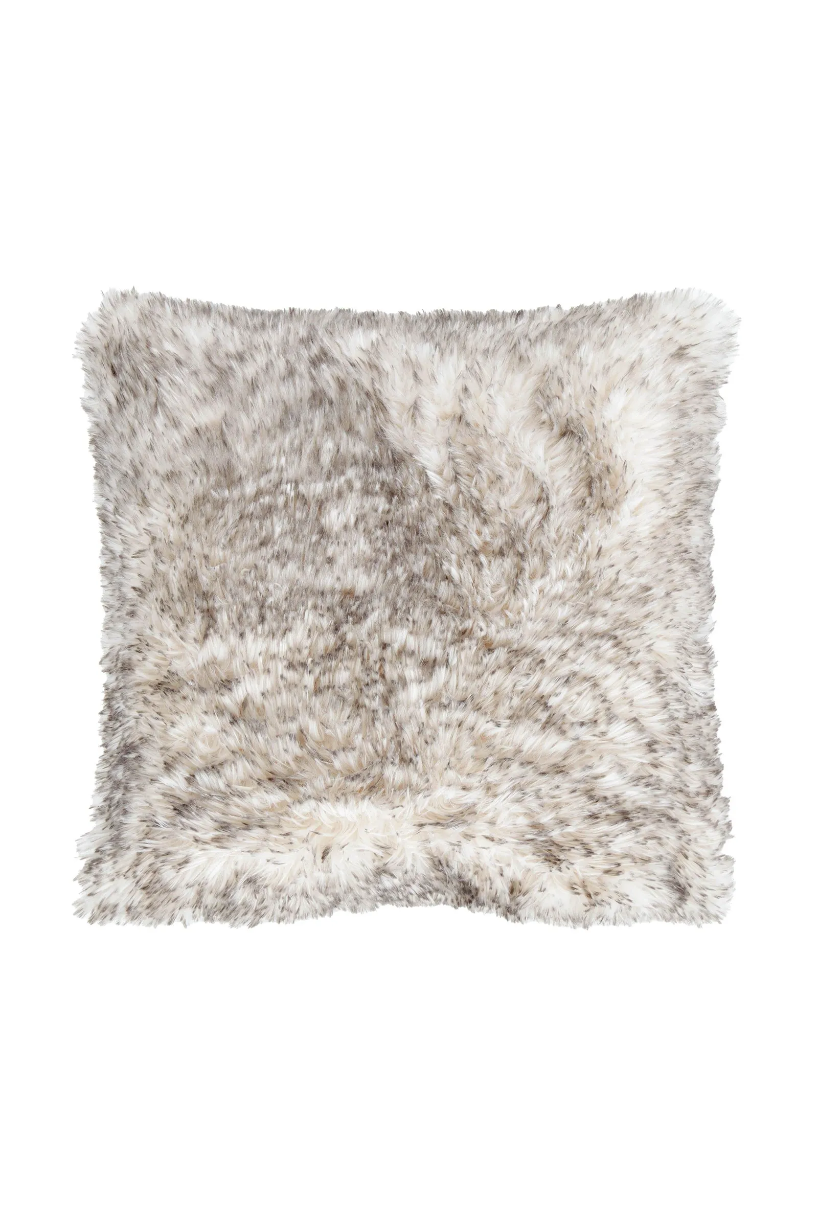 Catherine Lansfield 'Arctic Fox' Cosy Faux Fur Cushion in Grey 5