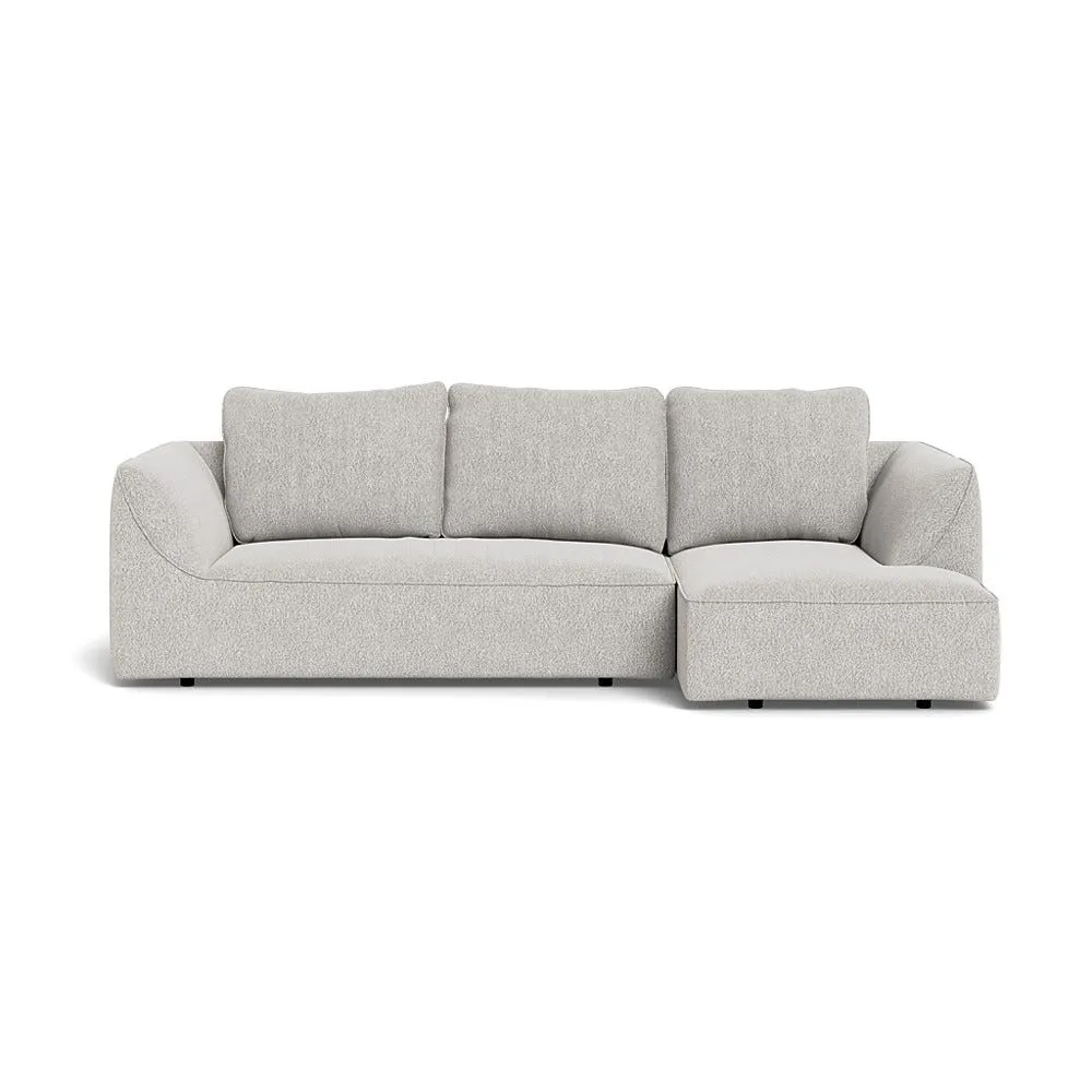Heal's Morven Right Hand Facing Corner Chaise Sofa Chunky Boucle Ecru 1