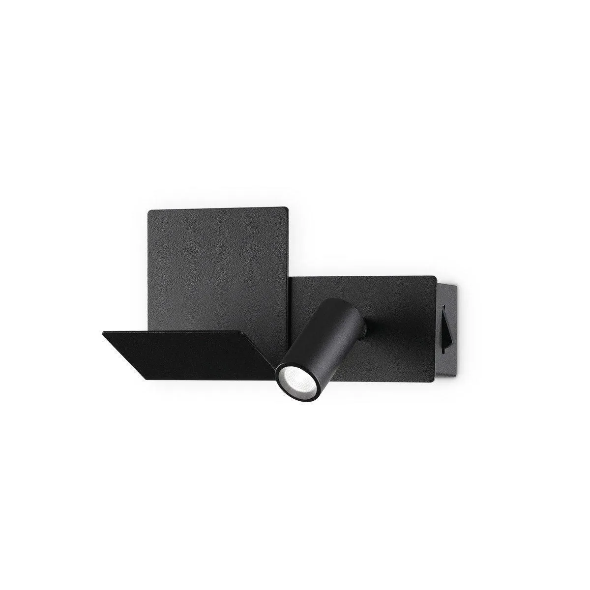Netlighting KOMODO2 LED Reading Light Black InBuilt Switch 3000K NonDim
