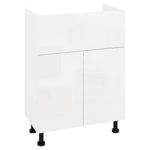 Wickes Broxwood Soft White Slimline Depth Vanity Unit - 500mm