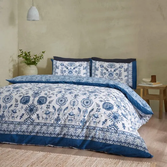 Catherine Lansfield Zoukara Polycotton Duvet Cover & Pillowcase Set