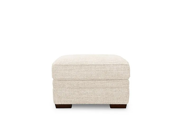 Carrick Rectangular Fabric Storage Footstool - Living Room Furniture