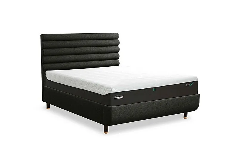 Arc Disc Bed Frame with Vectra Headboard - King Size with Oak Feet