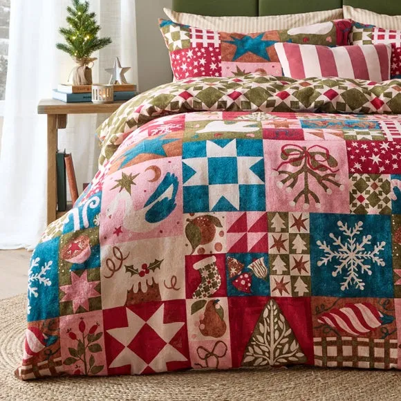 Furn. Fika Brushed Polycotton Duvet Cover & Pillowcase Set 4