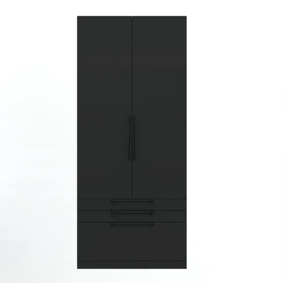 Foster Double 3 Drawer Wardrobe 3