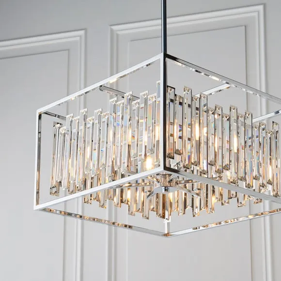 Vogue Crystal Juneau 6 Light Ceiling Light 3