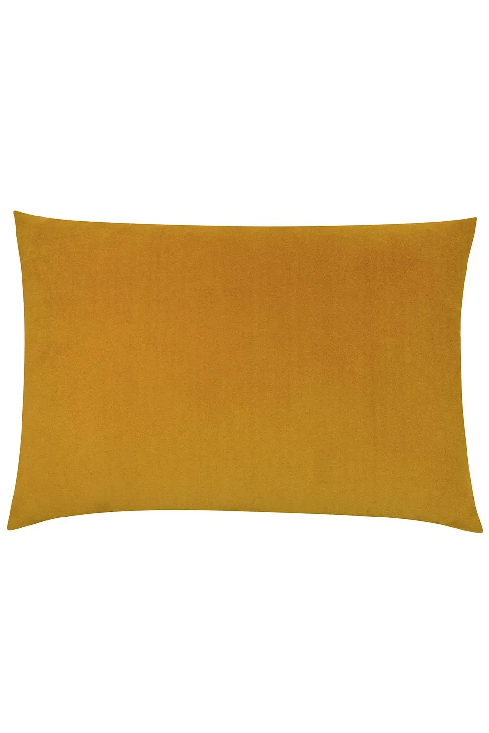 Furn Contra Soft Velvet Contrast Coloured Reverse Cushion in Mustard