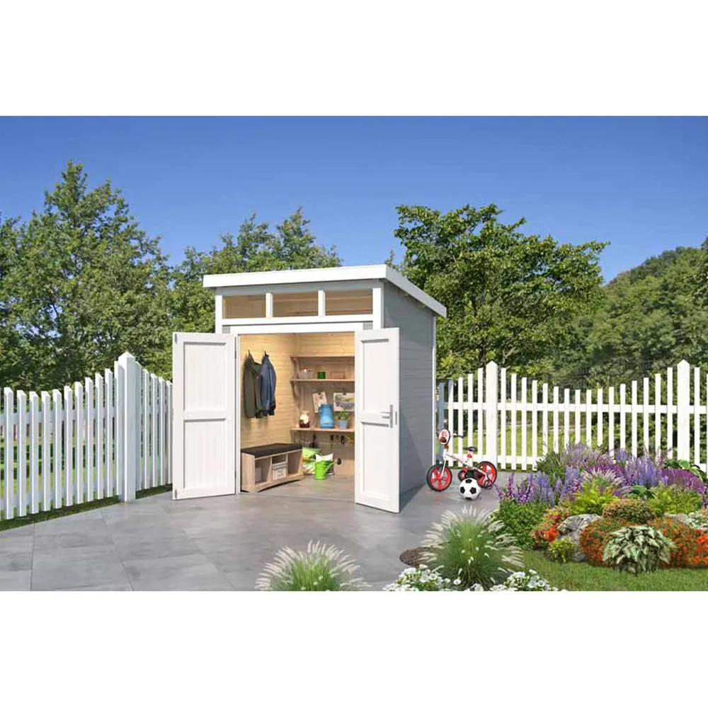 Lasita Maja Ltd Kibo 1-Log Cabin, Garden Room, Home Office - L220xW223.5xH245.1 cm in Light Tan 3