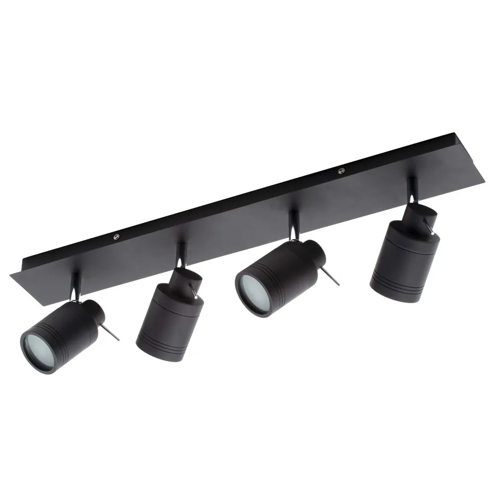Hector Bathroom Ceiling Spotlight Bar, Matte Black