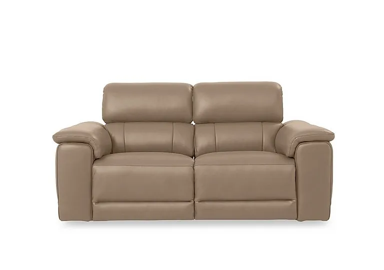 Genius Leather 3 Seater Power Recliner Sofa with Power Headrests - Montana Barley