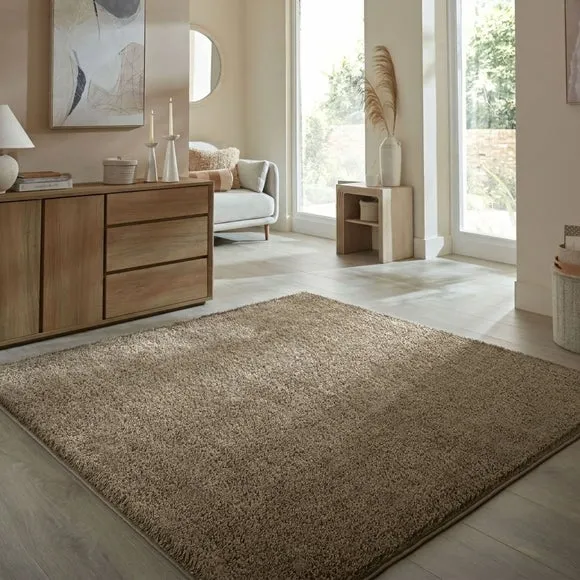 Sheen Shaggy Square Rug 1