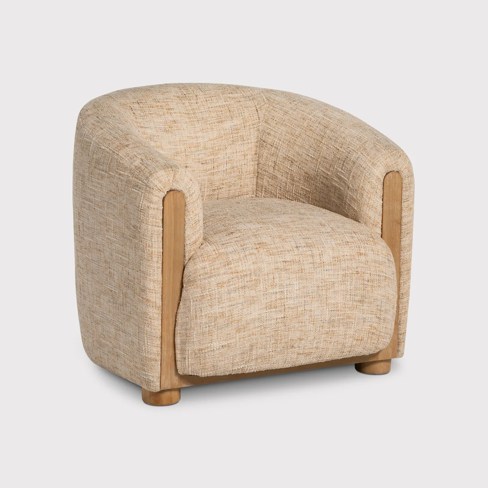 Persley Accent Armchair, Neutral Fabric | Barker & Stonehouse