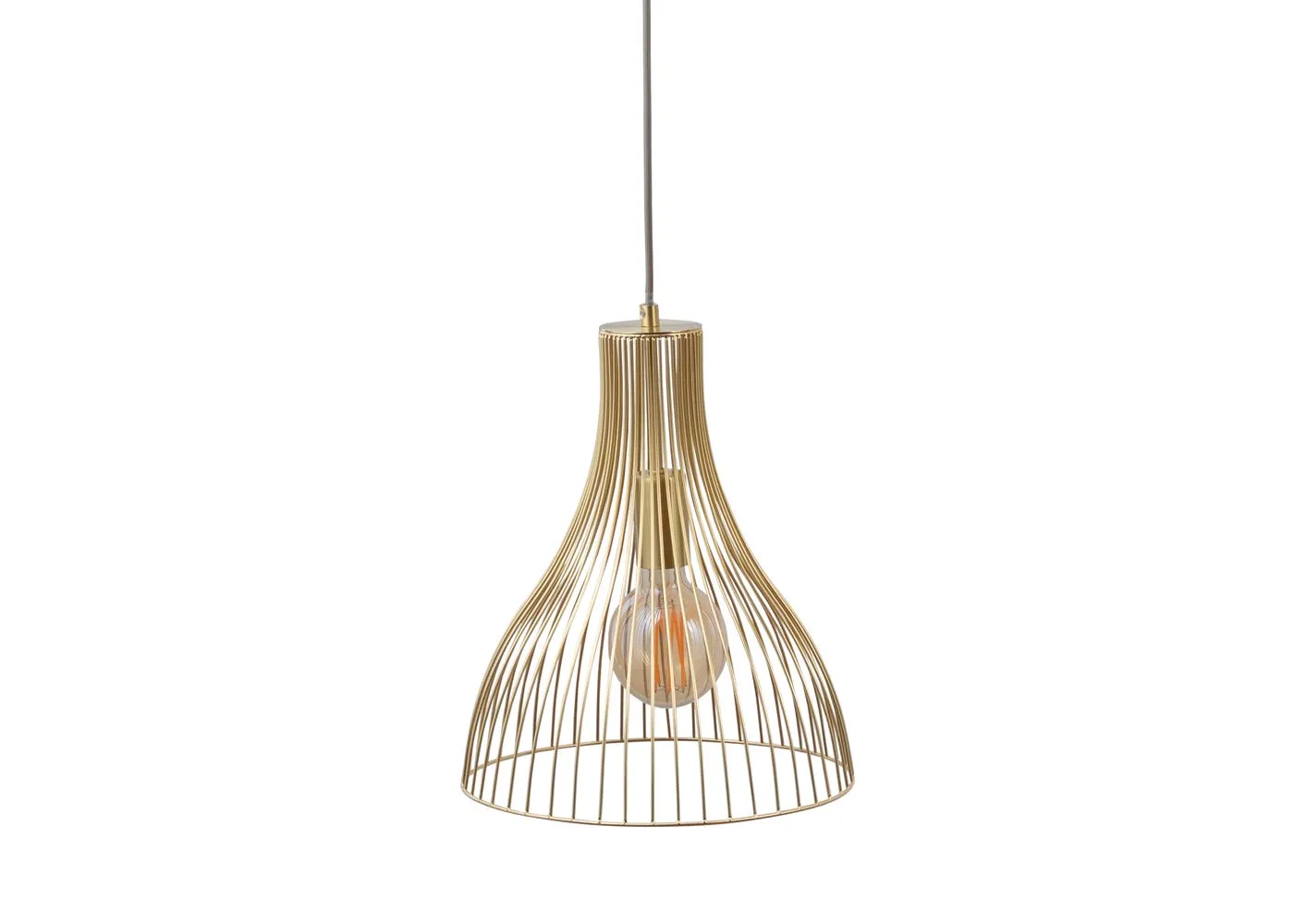 Heal's Makiko Pendant Light Satin Brass Small