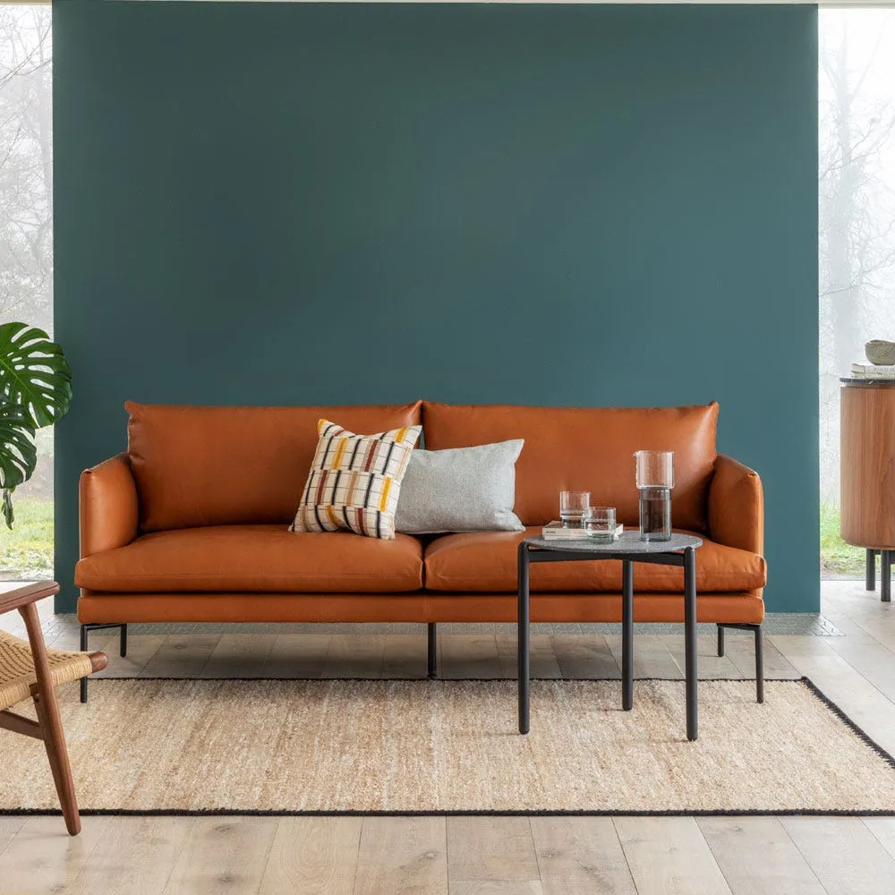 Heal's Matera 2 Seater Sofa Nobilis Velvet Rust Black Feet 4