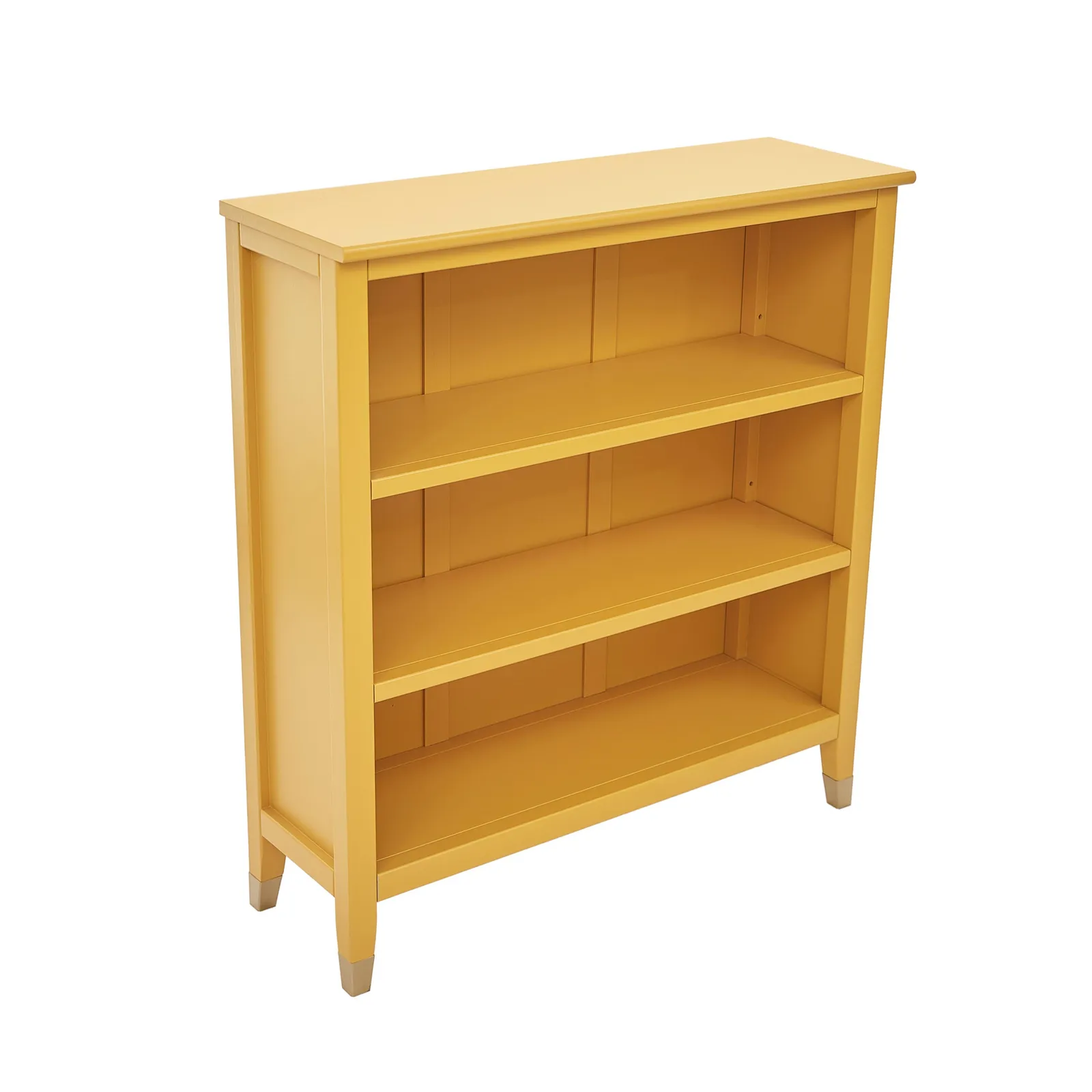 Cabinet Bits Palazzi 3 Tier Bookcase H97 W89 D25cm in Mustard 4