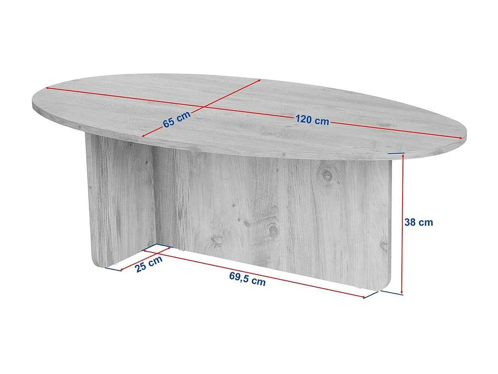 Vente-unique Coffee Table - Travertine Effect - ISENORA in Beige 6