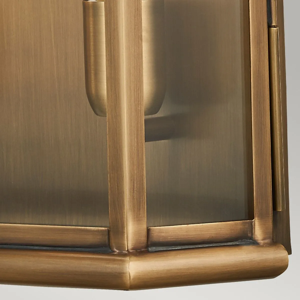 Netlighting St Martins 2 Light Large Wall Lantern Brass Finish IP44 E27 in Yellow 4