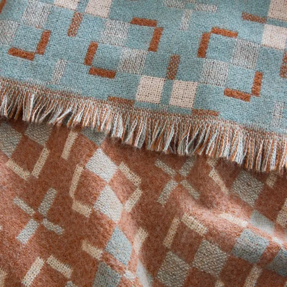 Welsh Blanket Effect Throw 130cm x 180cm 2