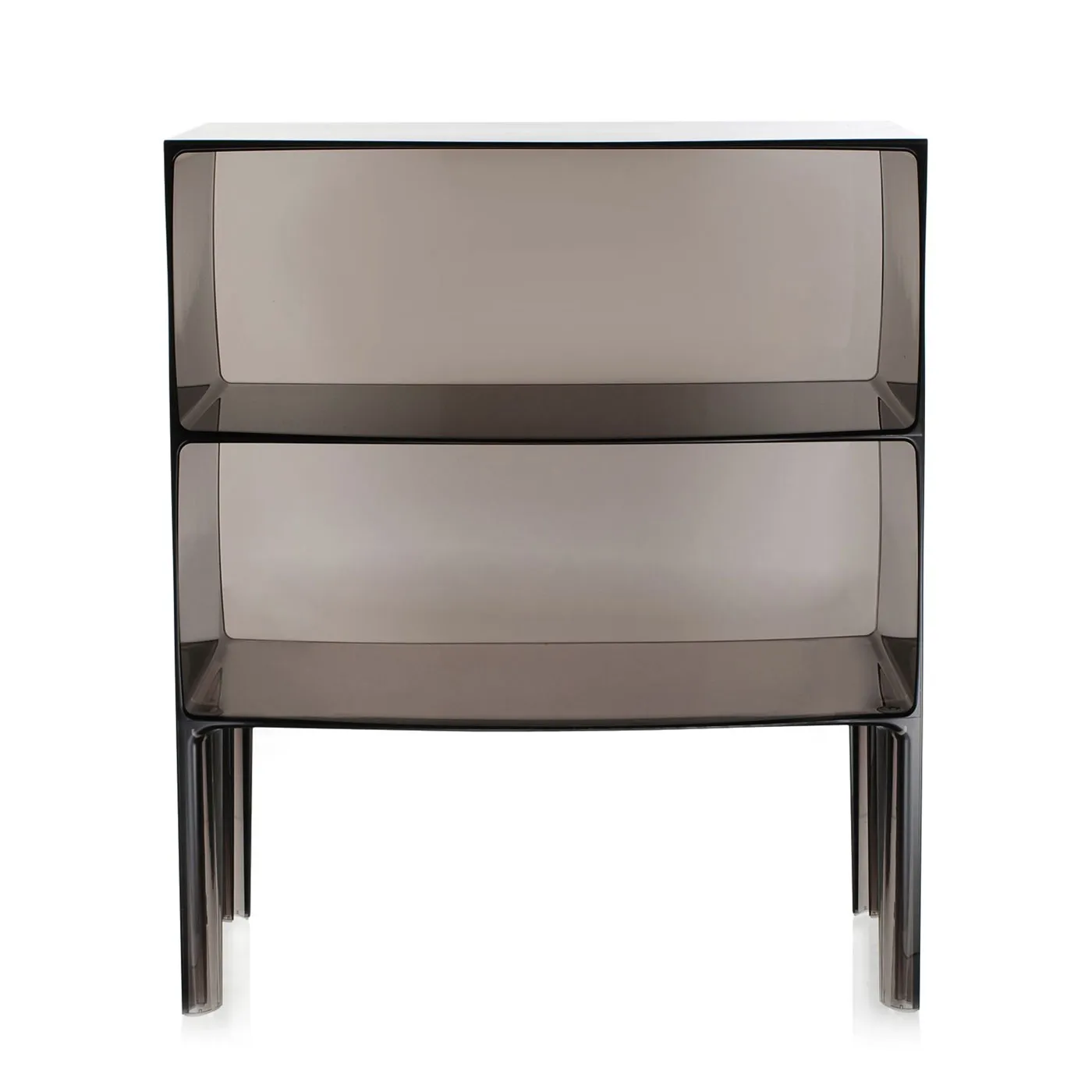 Kartell Ghost Buster Large Side Table In Transparent Fume 1