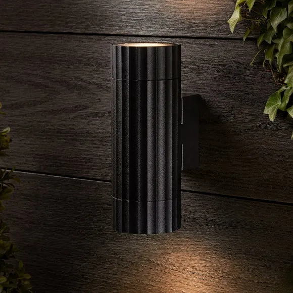 Georgi Ribbed 2 Light Outdoor Wall Light 2