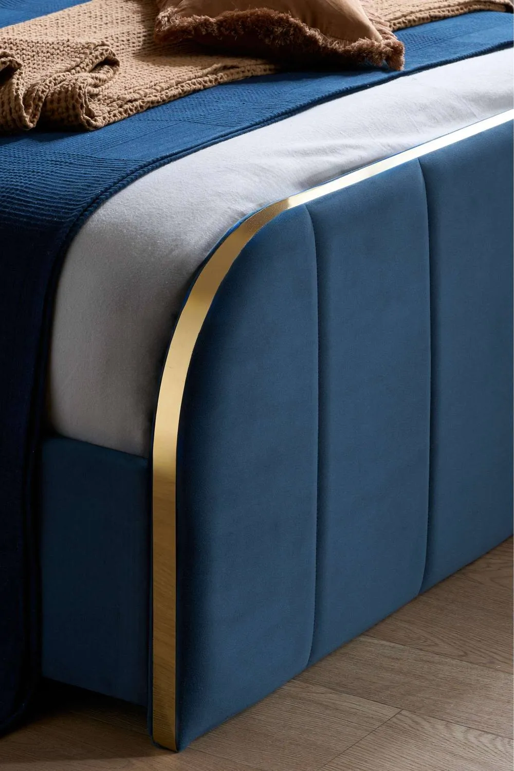 Birlea Rowan Double Fabric Bed Blue 6