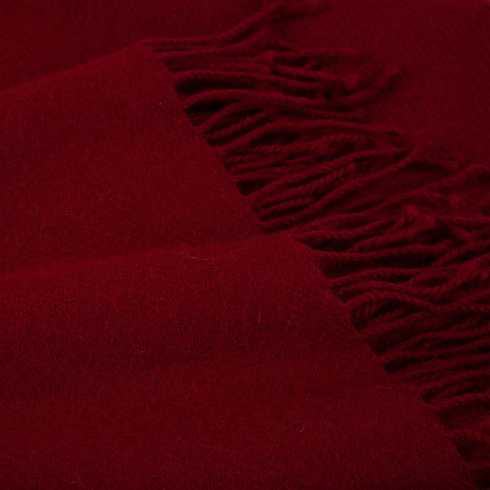Heal's Pure Alpaca Throw Burgundy 2