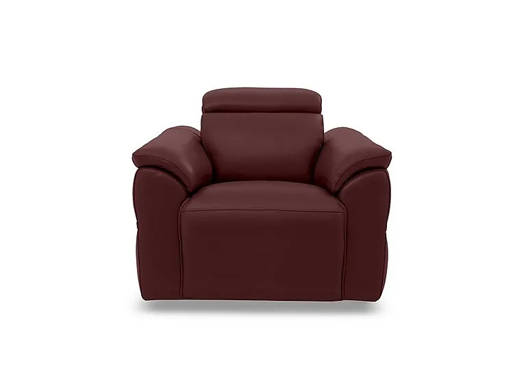 Dolomite Leather Chair - Montana Ruby