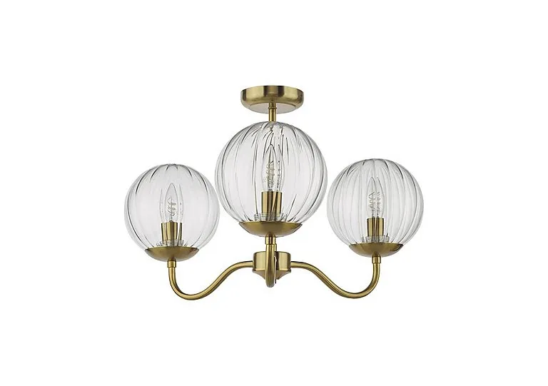 Elowyn 3 Light Semi Flush Pendant