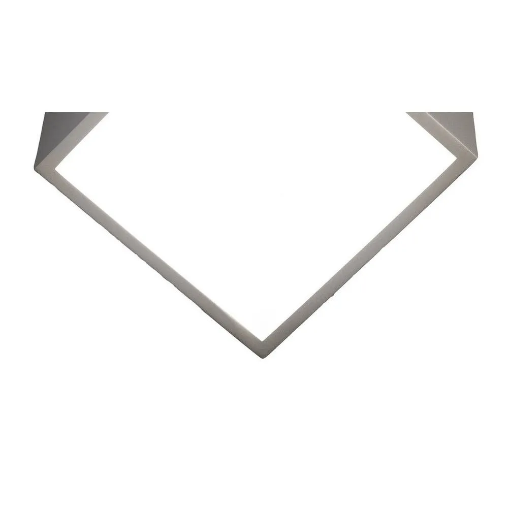 Netlighting Mini Flush Wall Light Square 2x5W G9 LED (not incl.) Silver IP44 3