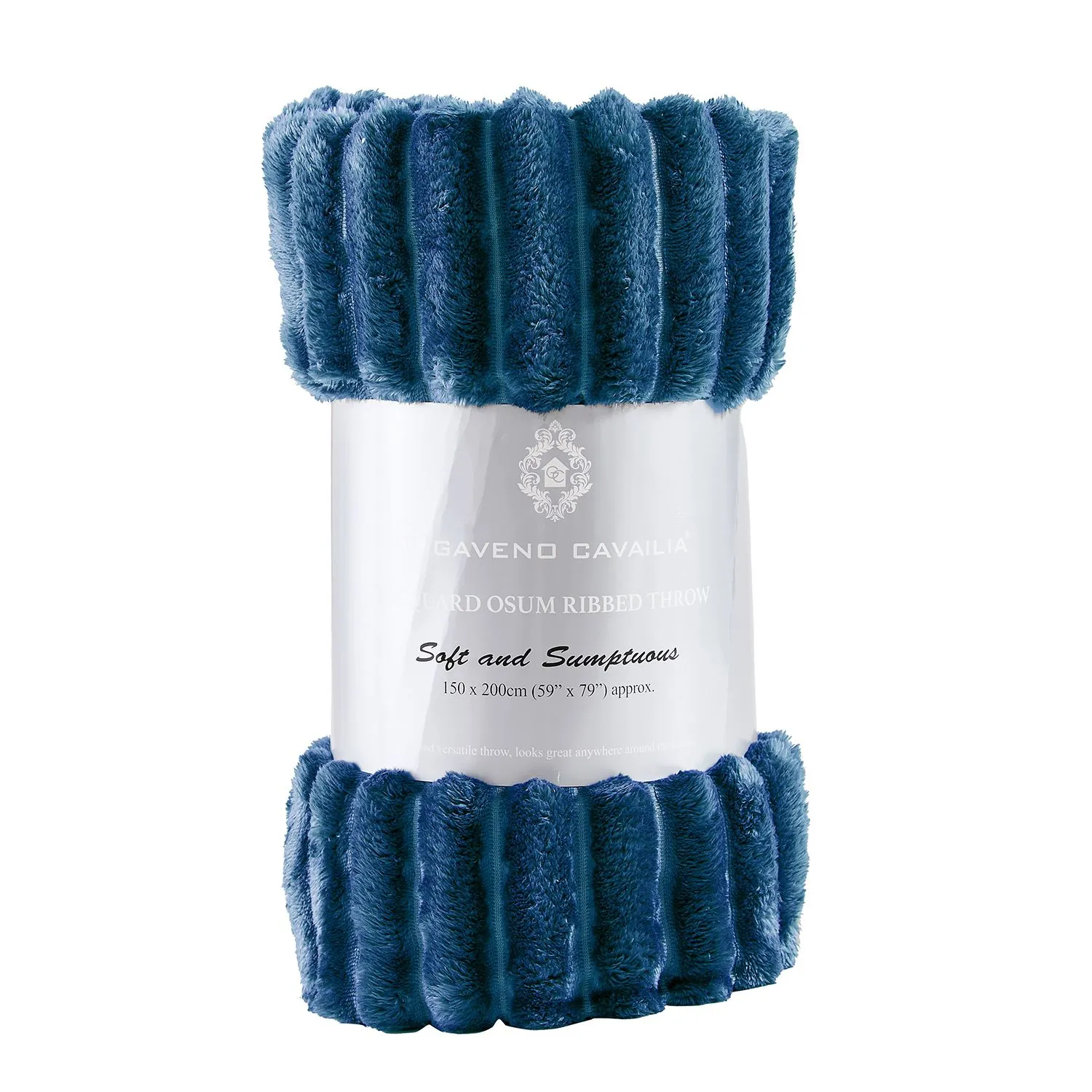 GAVENO CAVAILIA Osum Ribbed Throw in Navy