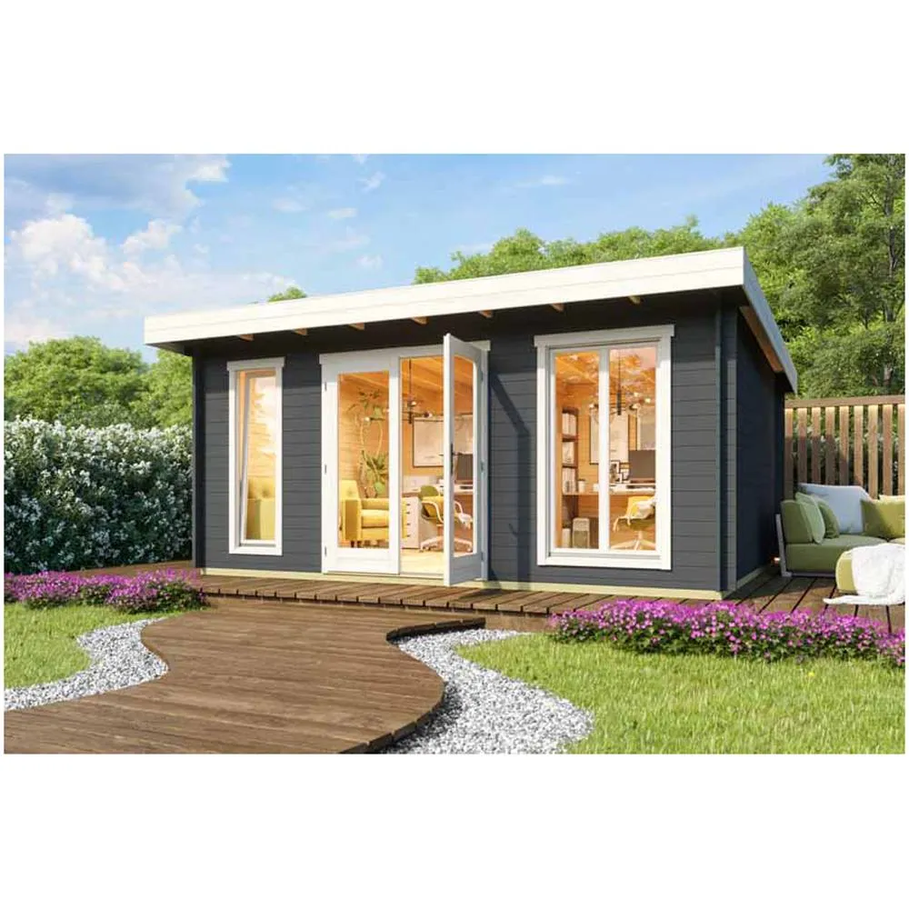 Lasita Maja Ltd Dorset 3-Log Cabin, Garden Room, Home Office - L540xW460xH239.4 cm in Brown 5