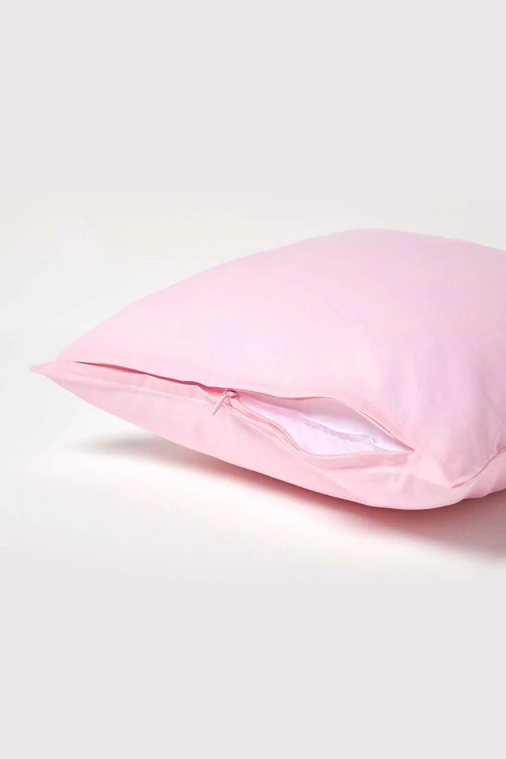 Homescapes Continental Egyptian Cotton Pillowcase 200 TC, 40 x 40 cm in Pink 3