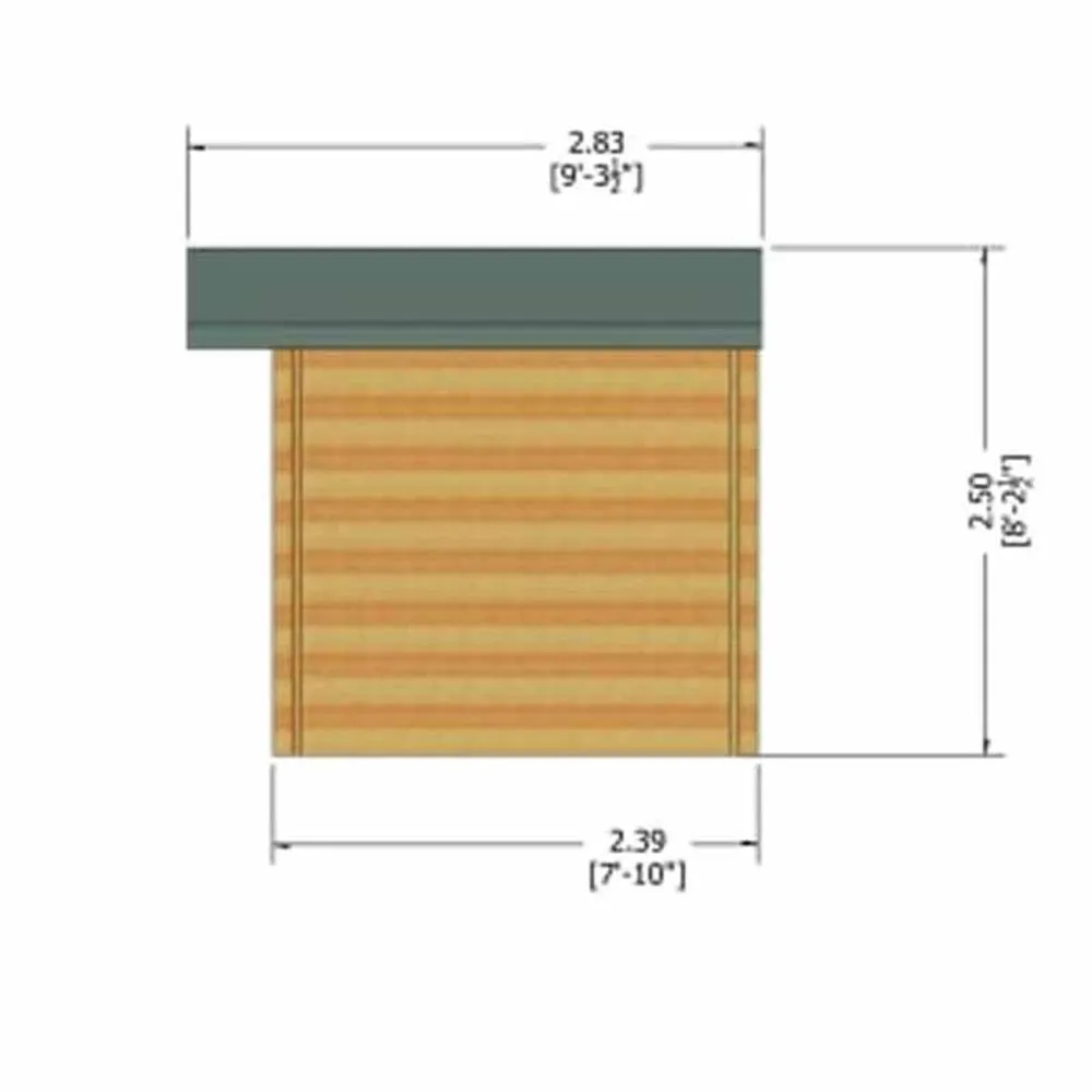 Shires Bucknells 28 mm Log Cabin 12 x 12 Feet in Brown 3